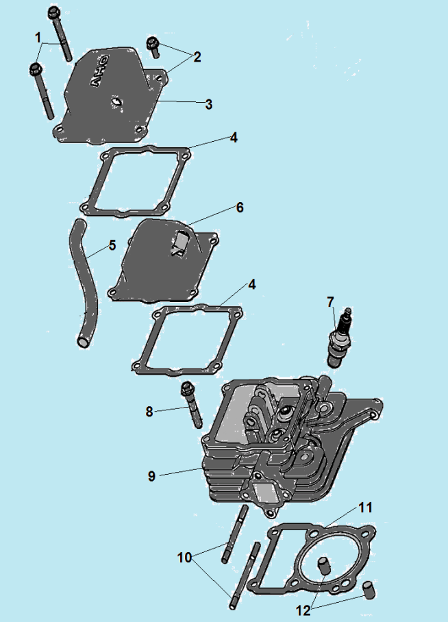 5 ГОЛОВКА БЛОКА Газонокосилка CHAMPION LMH5640