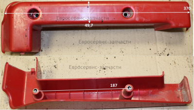 Накладка панели управления (правая)