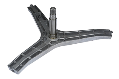 Крестовина барабана стиральной машины Samsung, лучи 24,5 см, вал 13,5 см, d-30 мм, крепление под болт, DC97-14370E, DC97-14370H, втулка из нержавейки