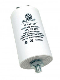 Конденсатор пусковой 12.5 мкФ 450V с креплением винт Mondo